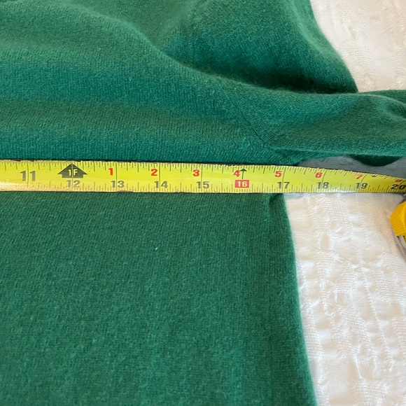 J. Crew Teddie Sweater Kelly green size small wool cotton blend crew neck - Picture 5 of 9